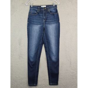 Mudd Jeans Women's Size 9 Super High Rise‎ Jeans Stretchy Dark Wash Denim Y2K